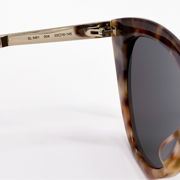 NEW SAINT LAURENT SL M81 004 WOMEN SUNGLASSES SLM81 BROWN GREY EYEWEAR - Picture 8 of 10